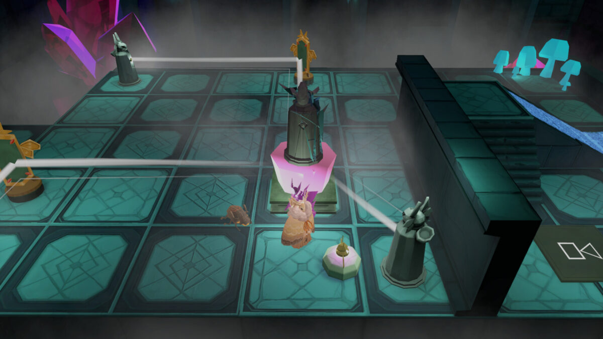 遊戲中的光影折射謎題示範