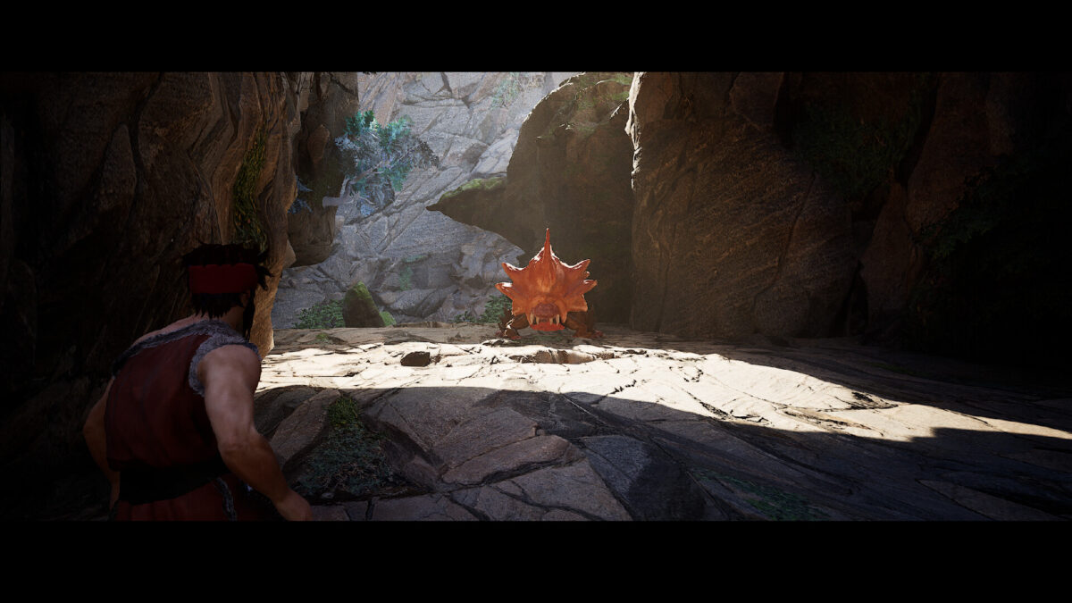 廢棄遺跡中的光學效果展示