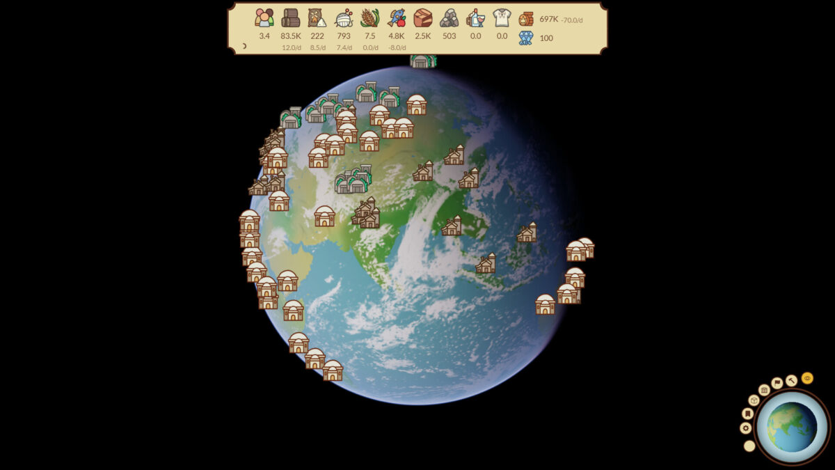 Project Rebearth 遊戲截圖：雪地場景展示