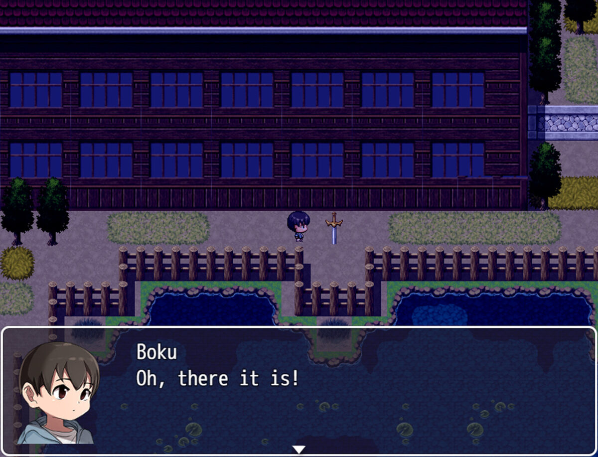 深夜校園外的神秘光芒