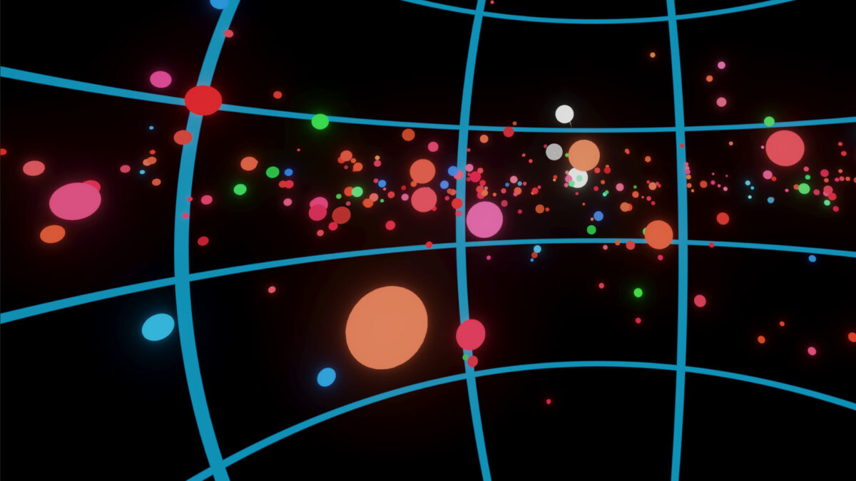 使用者在聲音感應洞窟中自由飛翔