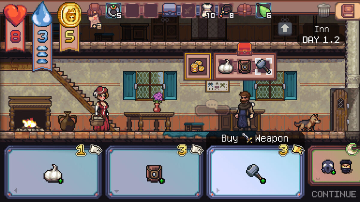 Encounter: The Lost Cards 戰鬥介面截圖