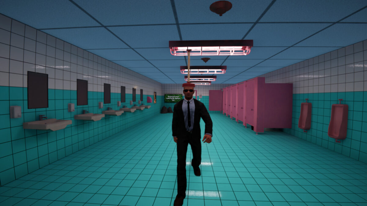 Toilet 8 遊戲截圖：冷冽的走廊氛圍