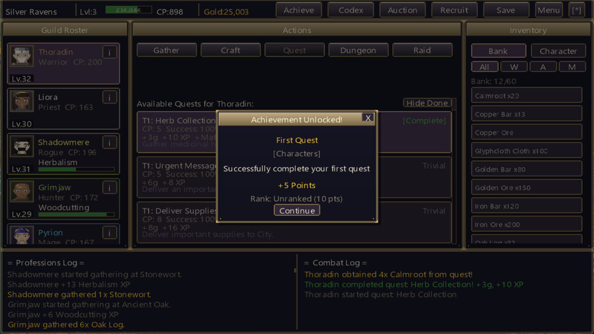 10-Man Idle 物品清單與背包界面