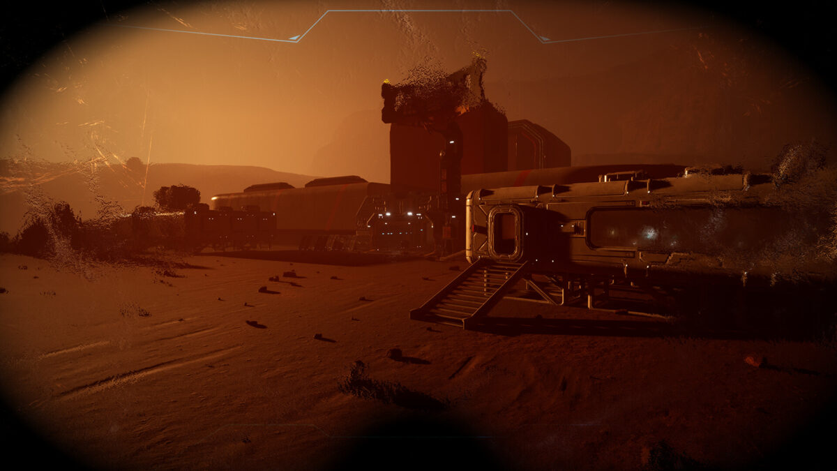 火星夜間光影效果