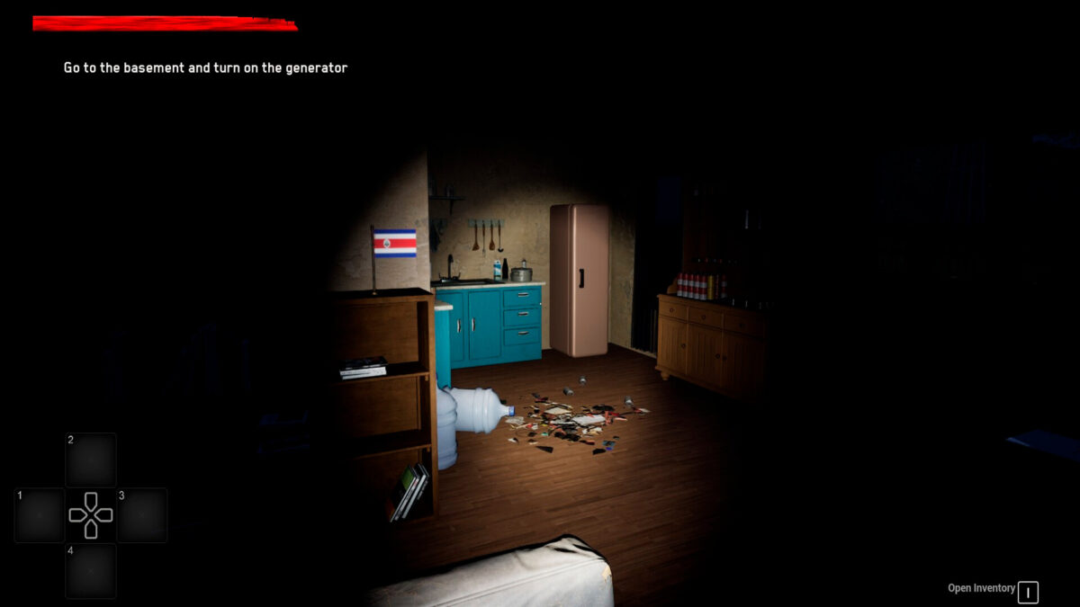 幽暗走廊的遠方彷彿有不明黑影