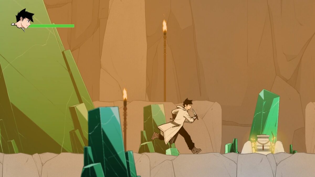 精美的手繪風格戰鬥場景