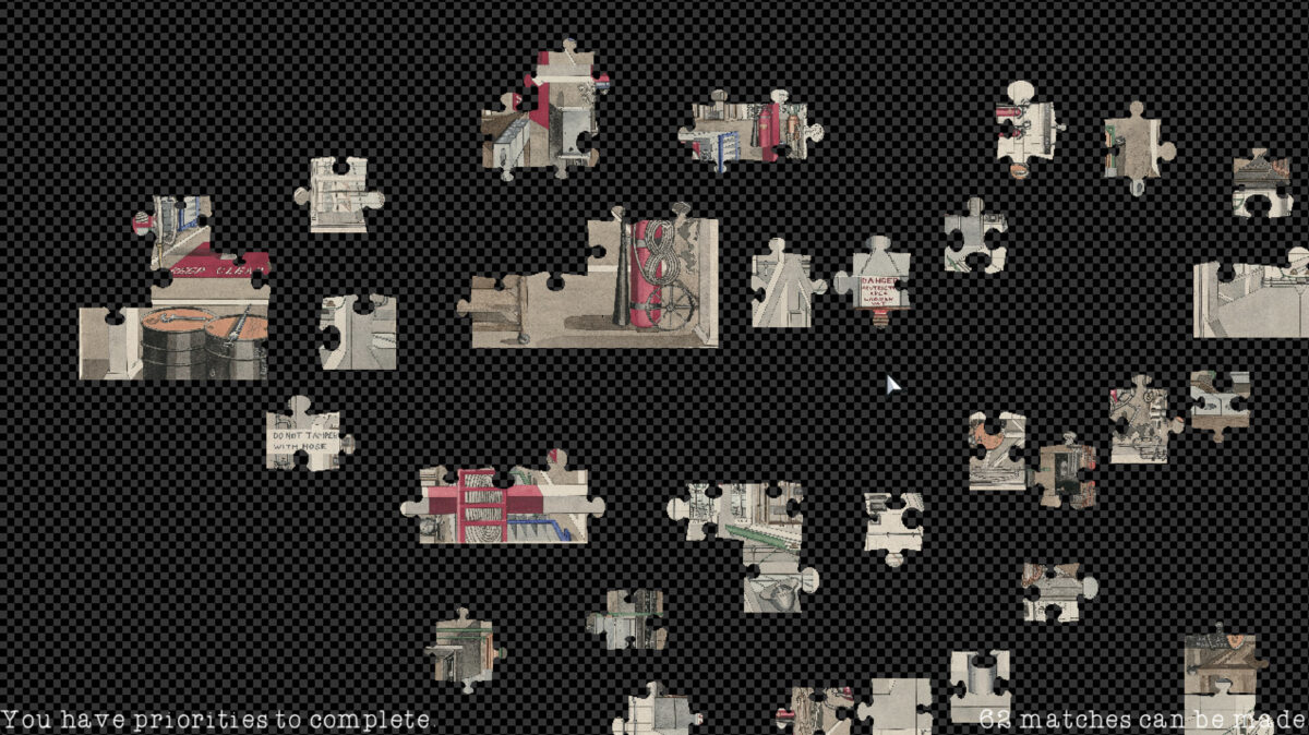 Habit Puzzles 遊戲內拼圖操作介面