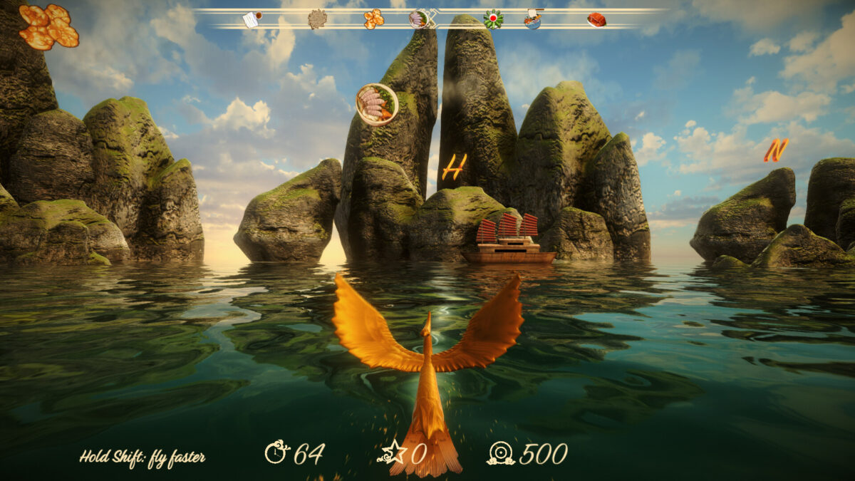 玩家操控雒鳥在 3D 環境中穿梭