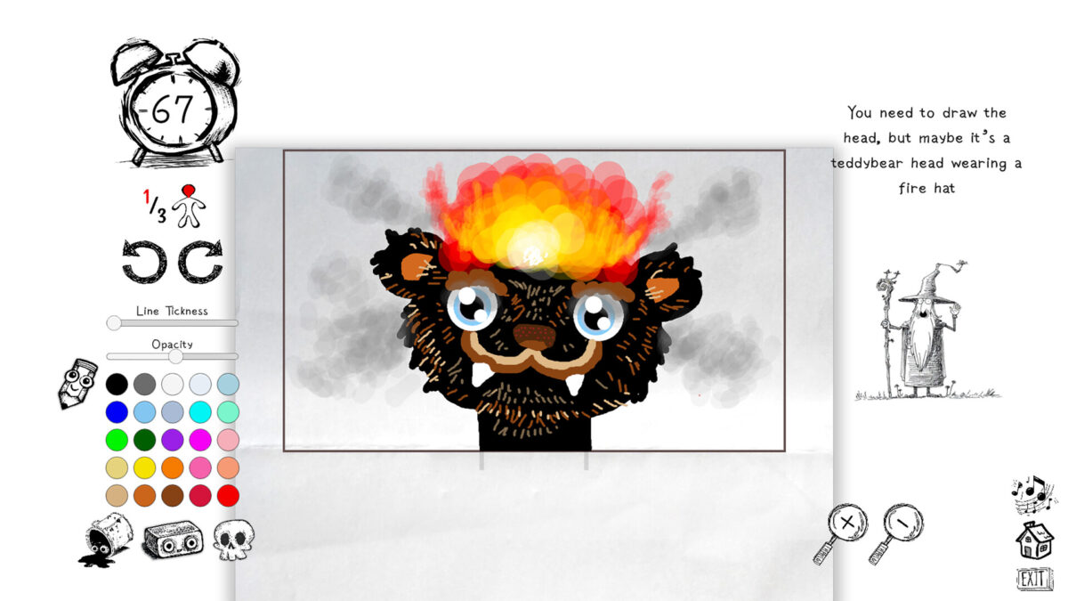 簡單直覺的顏色選擇與筆觸調整