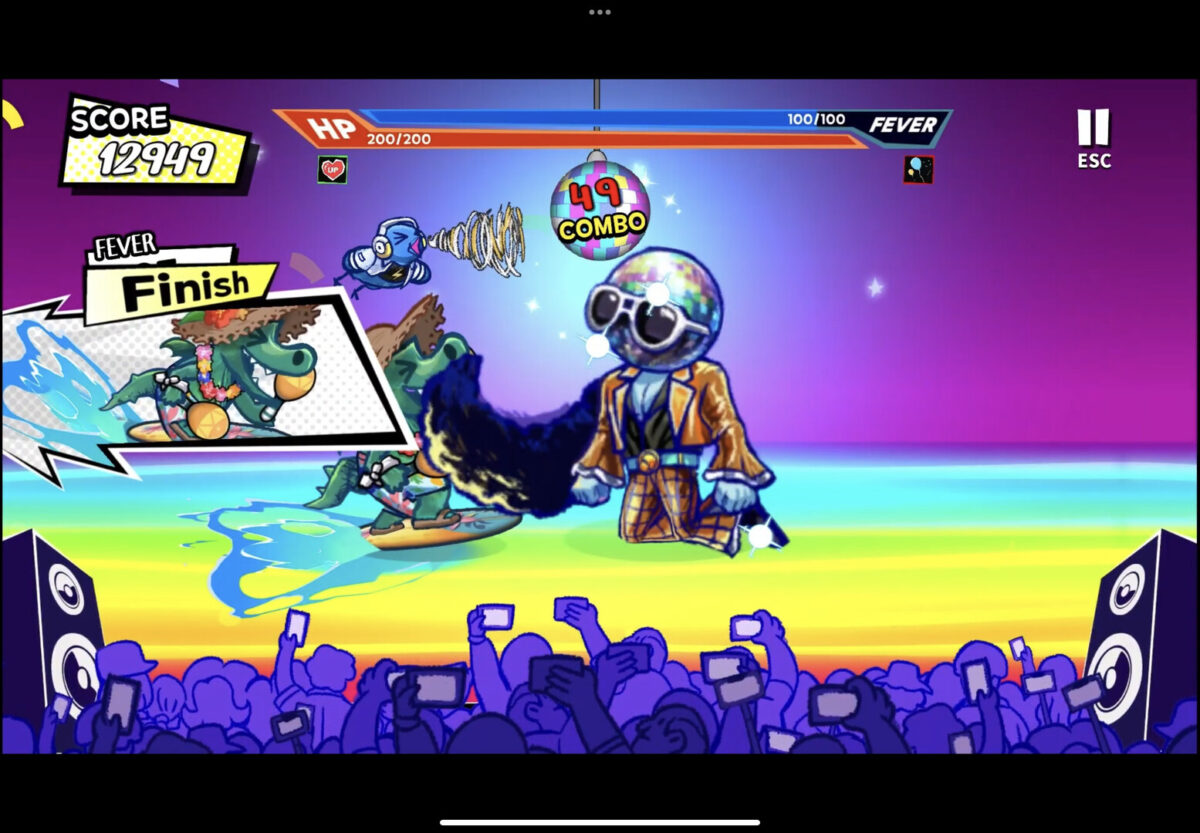 《Ella Stars》遊戲畫面，展示豐富的色彩與節奏玩法