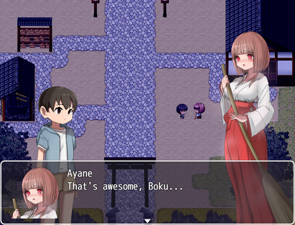 校園走廊的探險場景