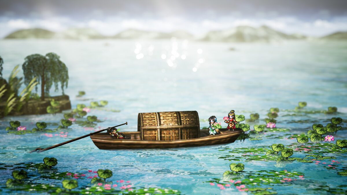 壯麗的山水像素畫作