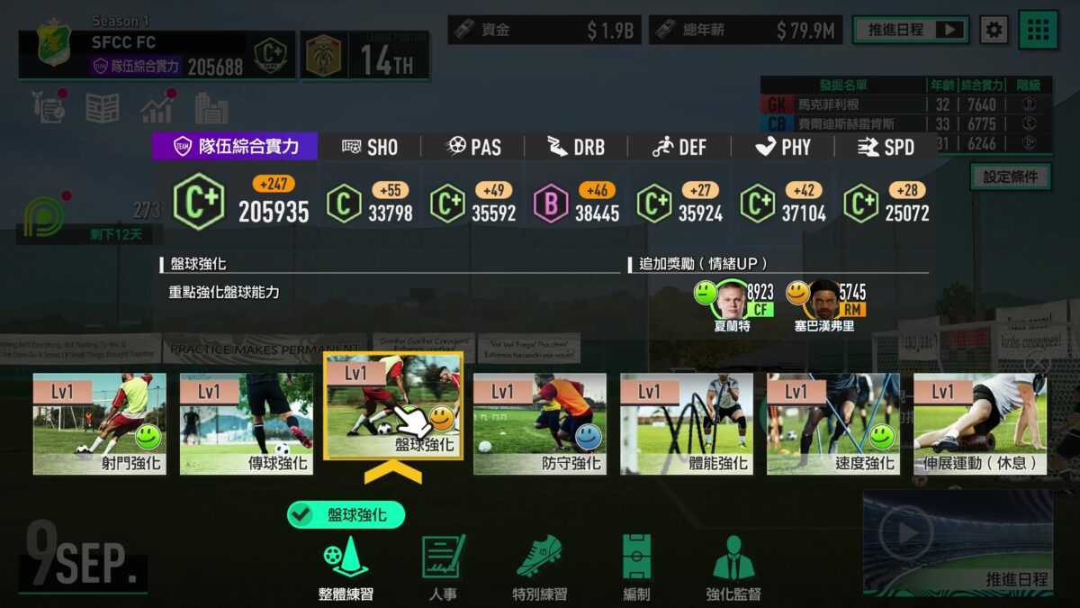 比賽日實況畫面