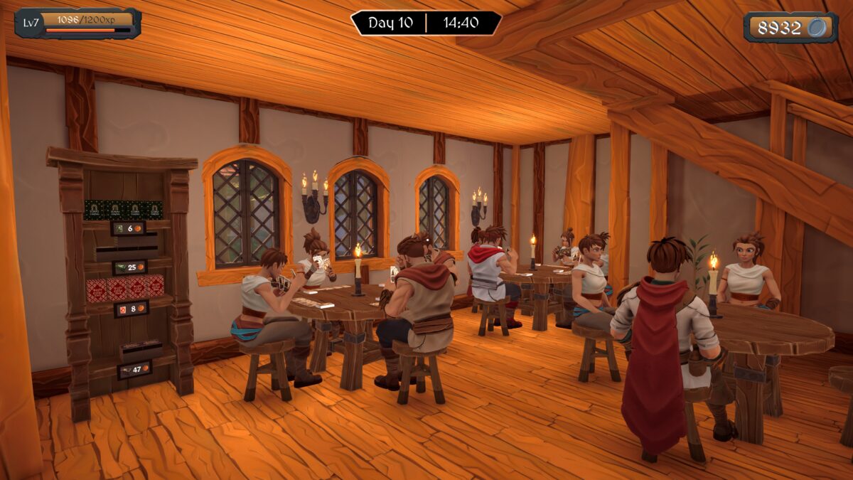 遊戲商店內部裝潢與多樣卡包展示