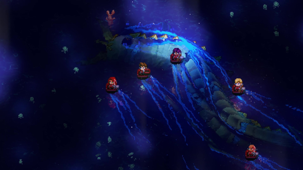 激烈的 Boss 戰鬥場景