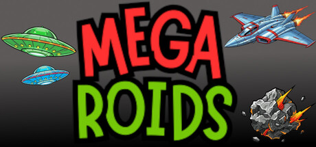 Mega Roids 遊戲主標題畫面