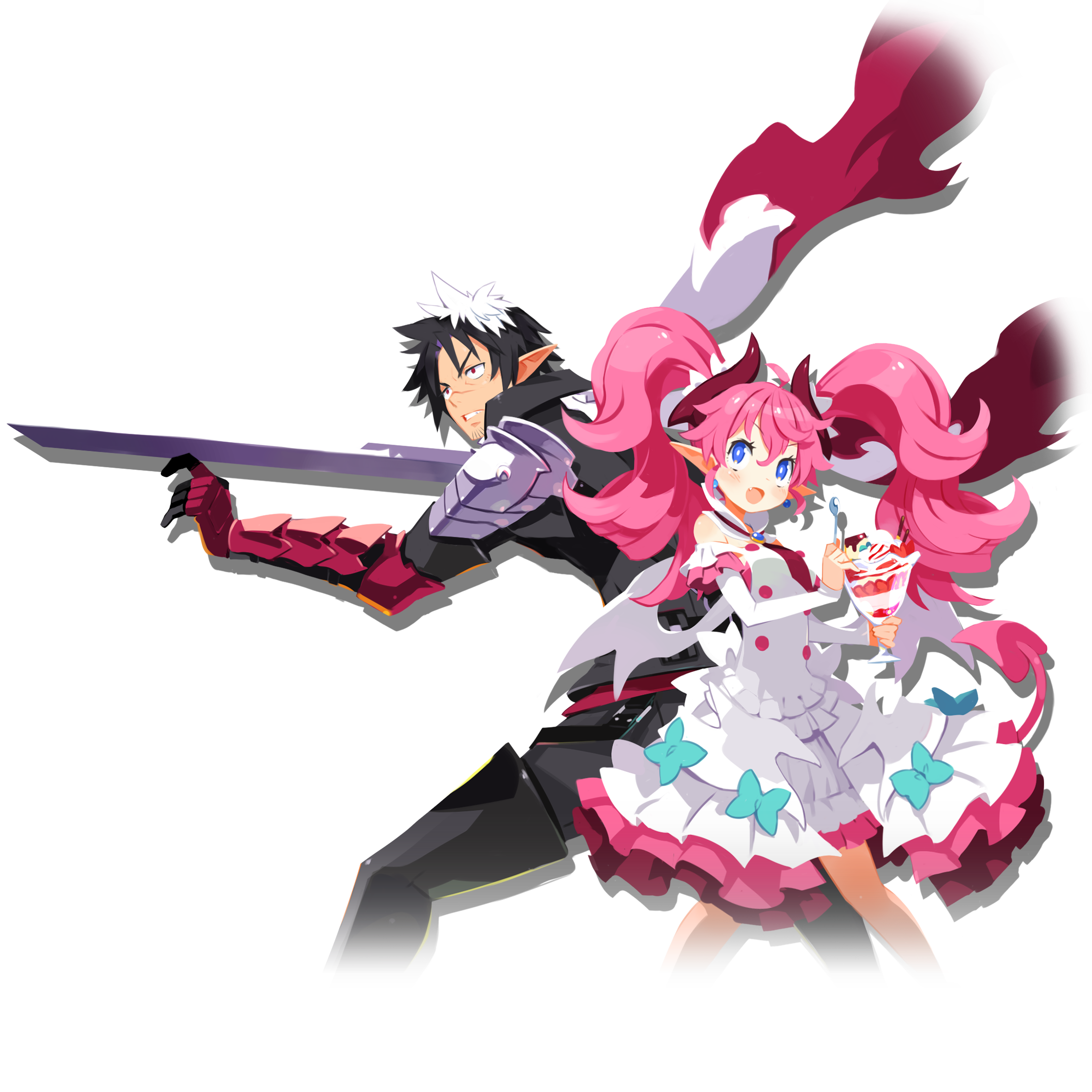 遊戲主角艾恩埃與魔王緹榭兒