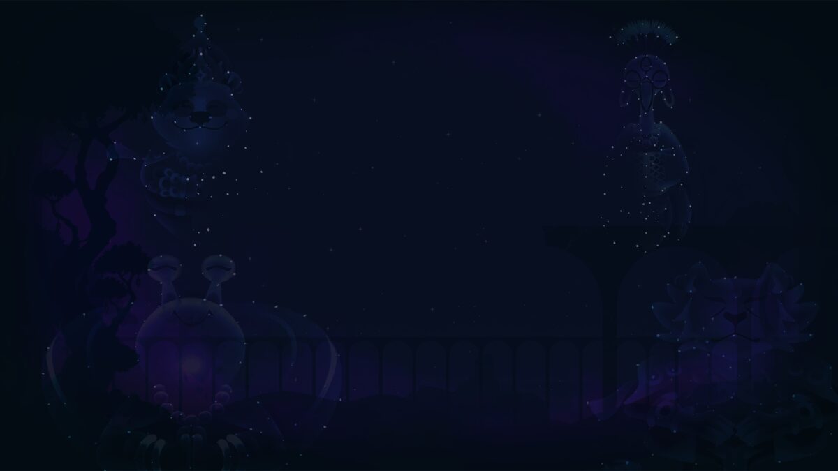 美術概念圖展示豐富的動物陣容