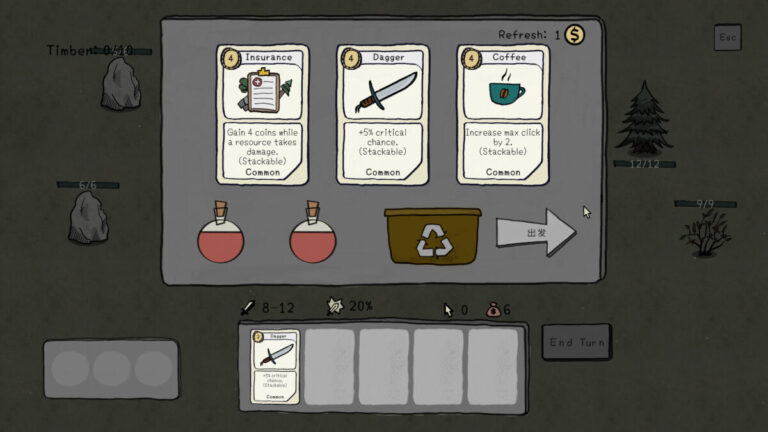 融合商店管理與手牌極限!Roguelike 手繪卡牌新作《Click Them Off》公開,親民價體驗深度構築樂趣