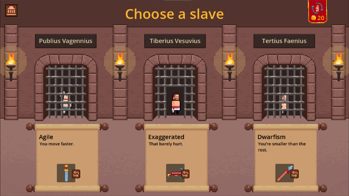 類倖存者割草新作！古羅馬像素動作遊戲《榮耀倖存者》登陸 Steam，運用眾神之力挑戰競技場極限生存