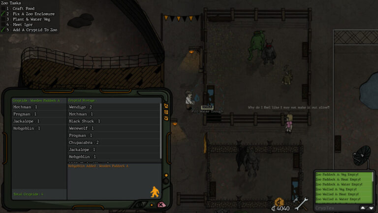 收集控必玩！模擬經營冒險新作《神祕生物管理員》挑戰捕捉大腳怪與外星人，打造專屬傳說生物動物園