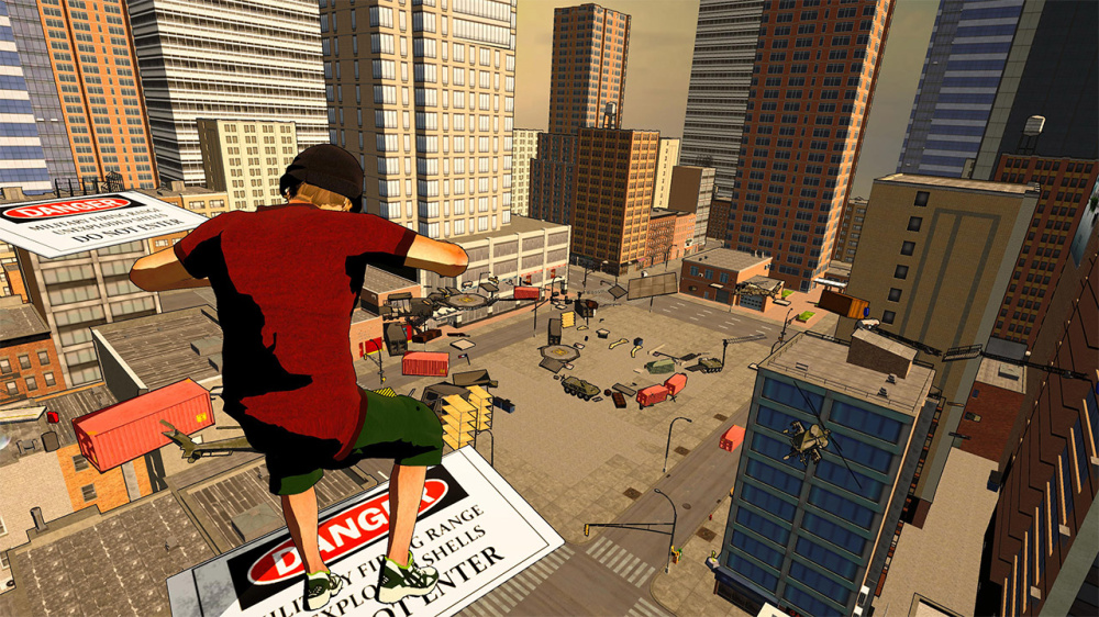 超現實主義風格的空中廢墟迷宮