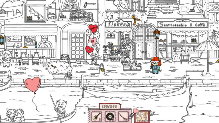 極致療癒黑白手繪風！浪漫尋物遊戲《FIND ALL: Valentine's Day》在情人節小鎮發掘 225 個心動驚喜
