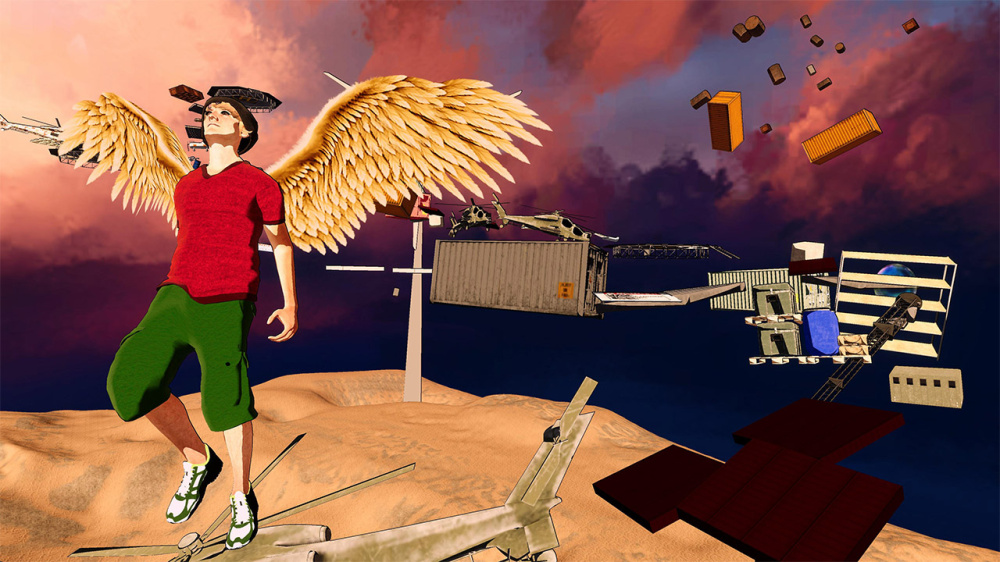 奇幻的漂浮場景