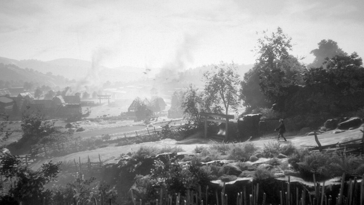 火光映襯下的生死決鬥