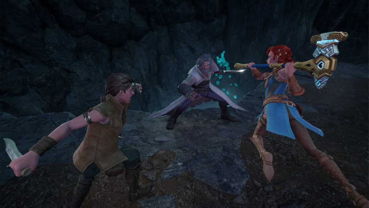 希爾妲使用劍盾進行戰鬥