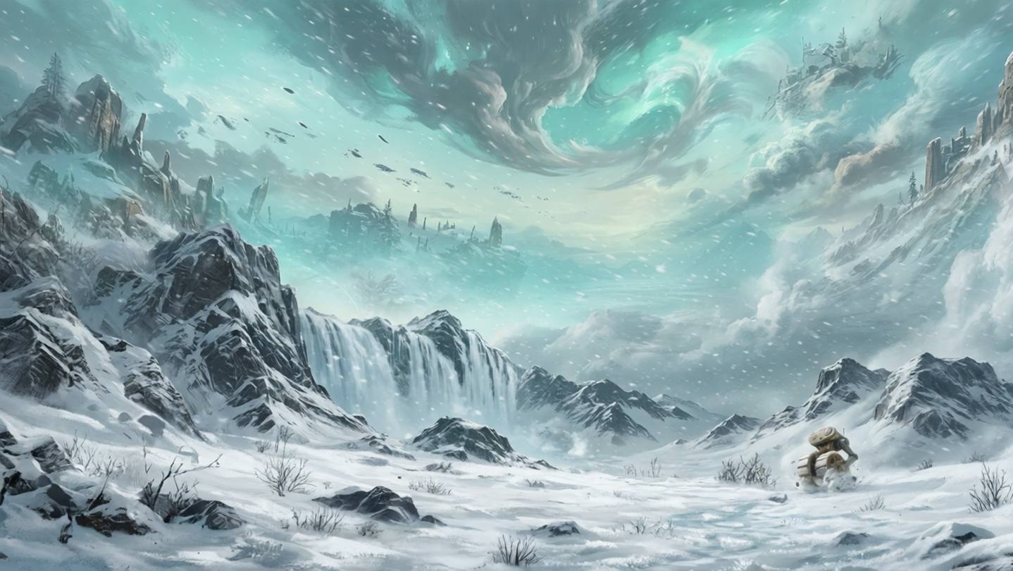 SnowBot 寬螢幕背景設計