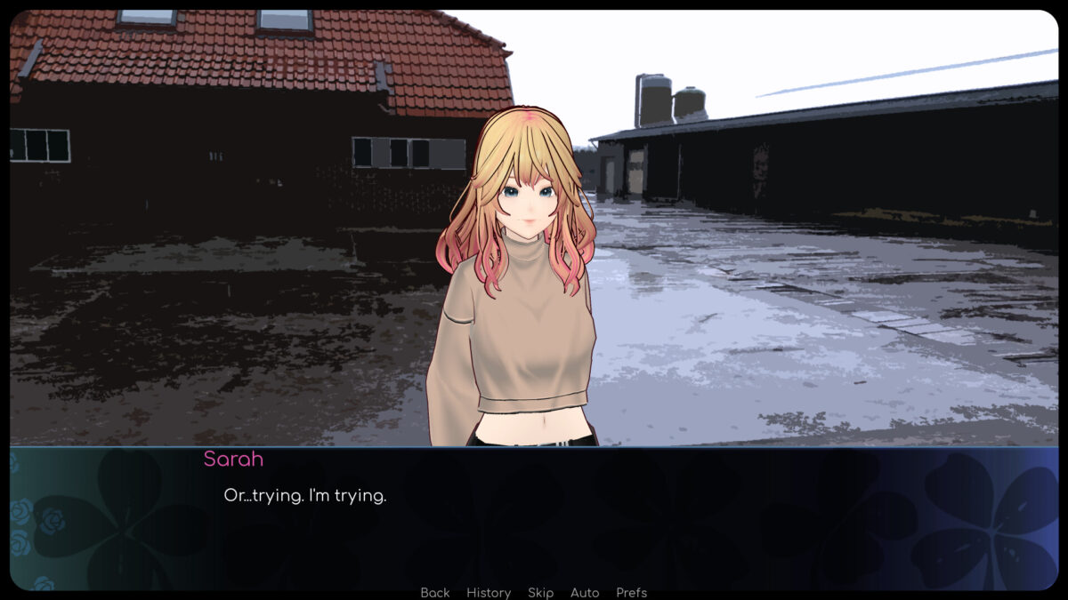 Sarah 角色在深夜中的無力感