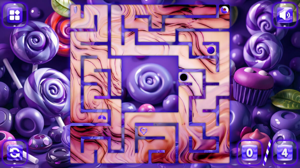 關卡內的李子與糖果元素