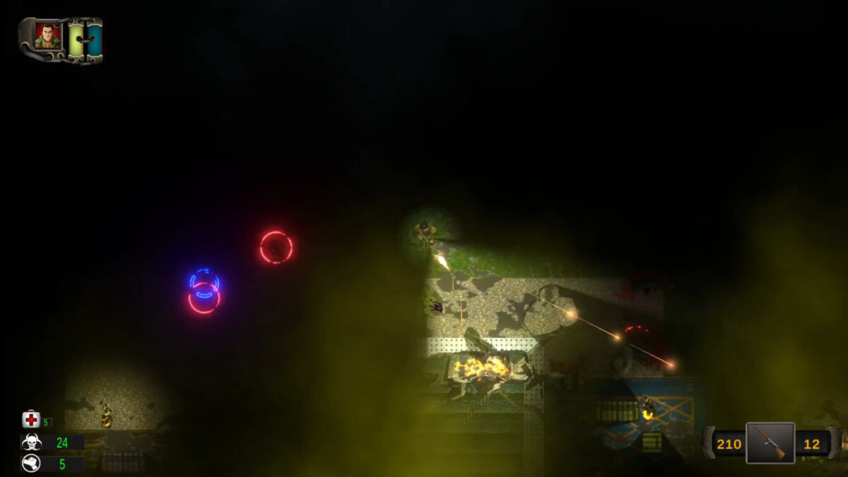 城市街道上徘徊的殭屍群