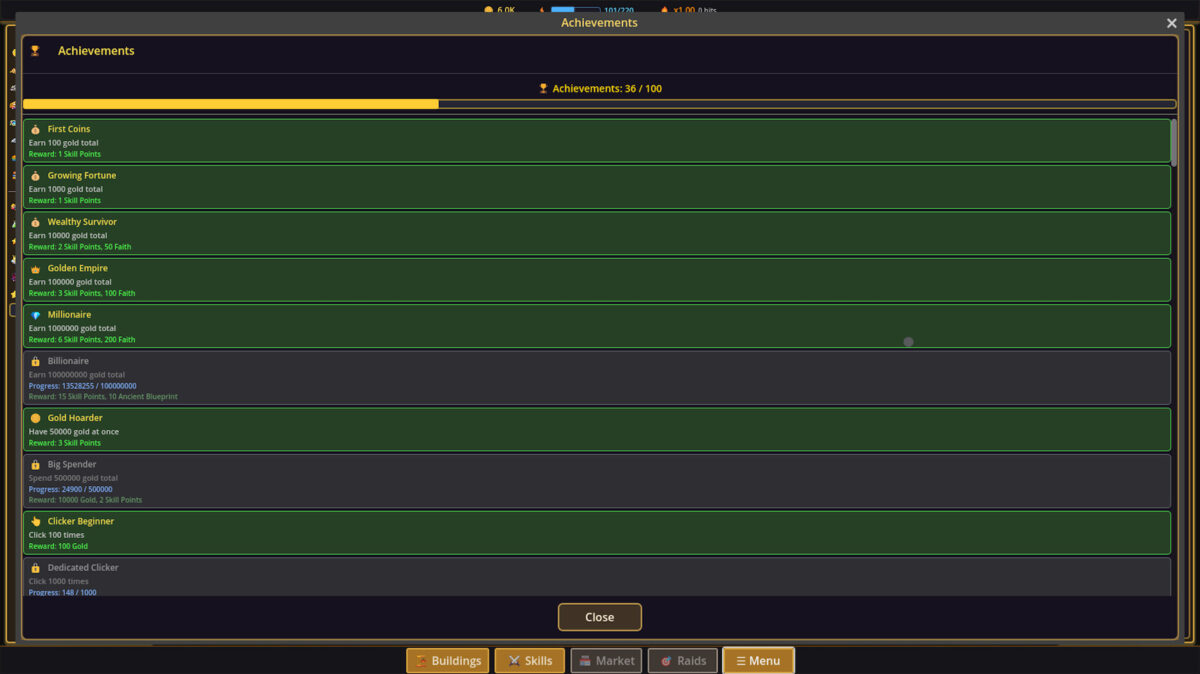 不同等級建築的視覺進階展示