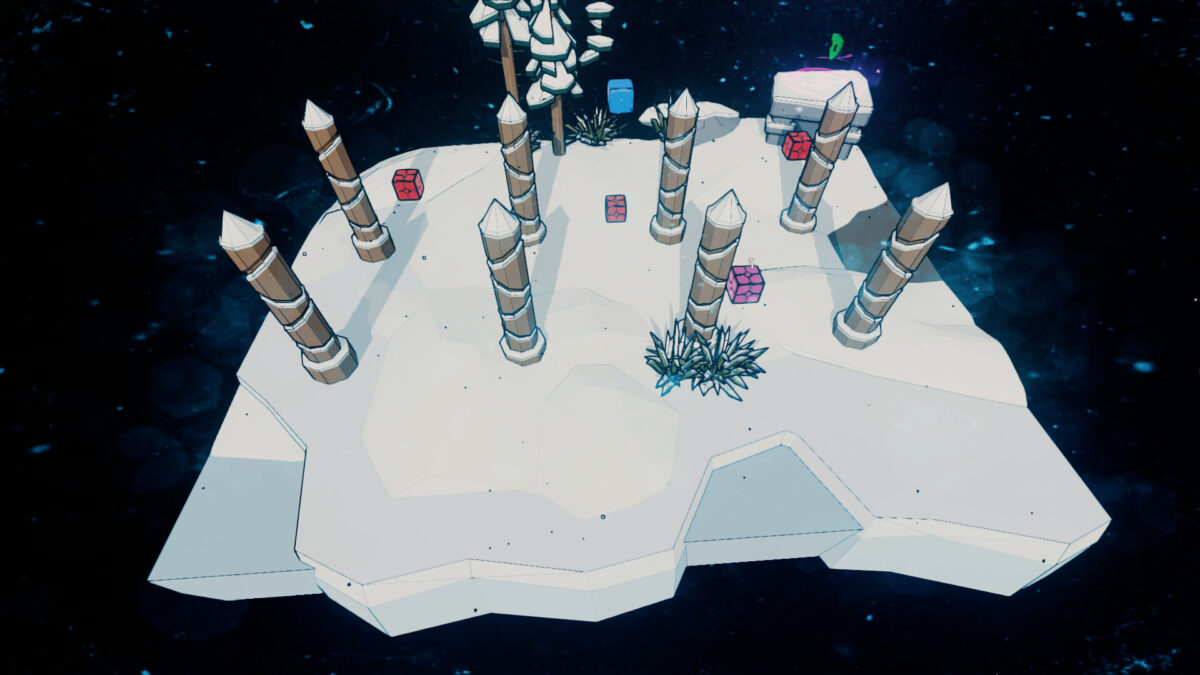 藍色方塊主角的冒險旅程