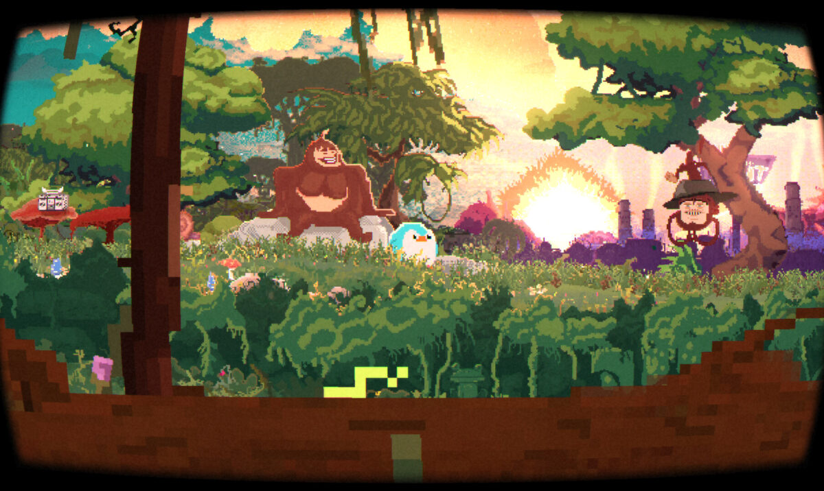 遊戲實機截圖：神祕的角色交流場景