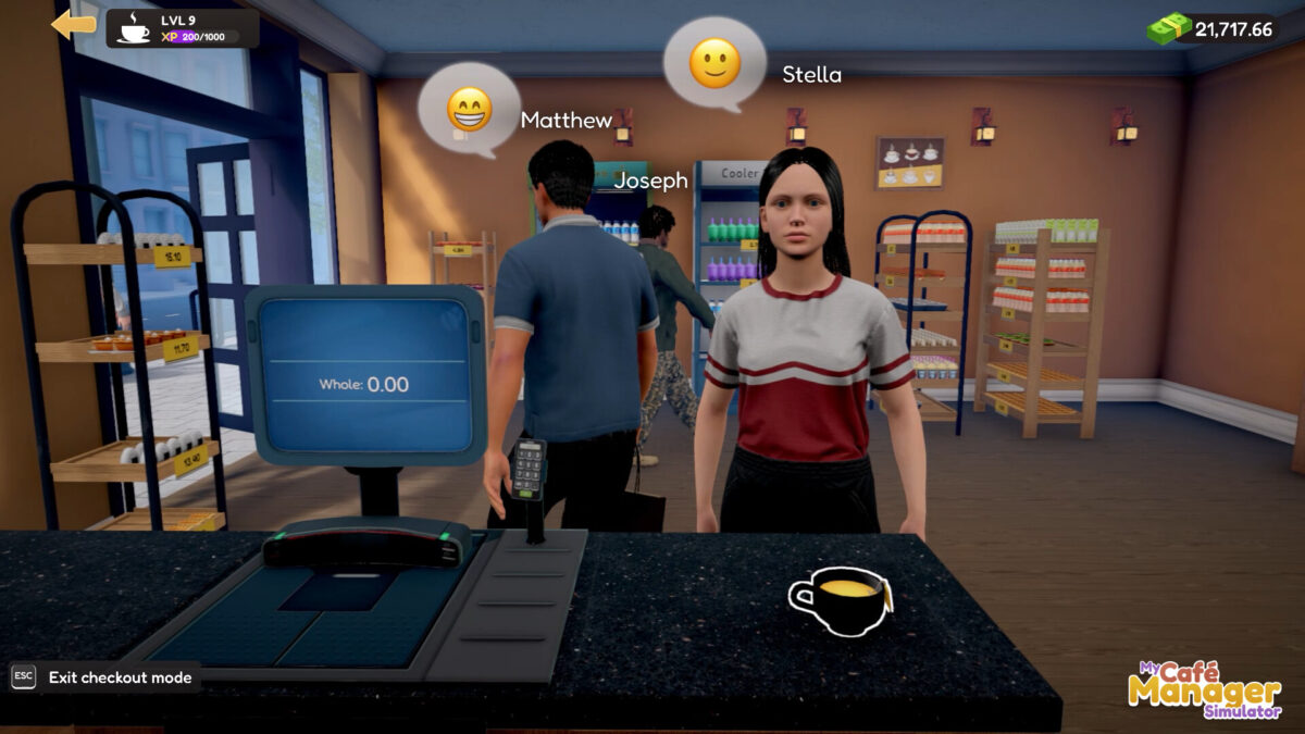 玩家在遊戲中親自擺放商品與佈置貨架