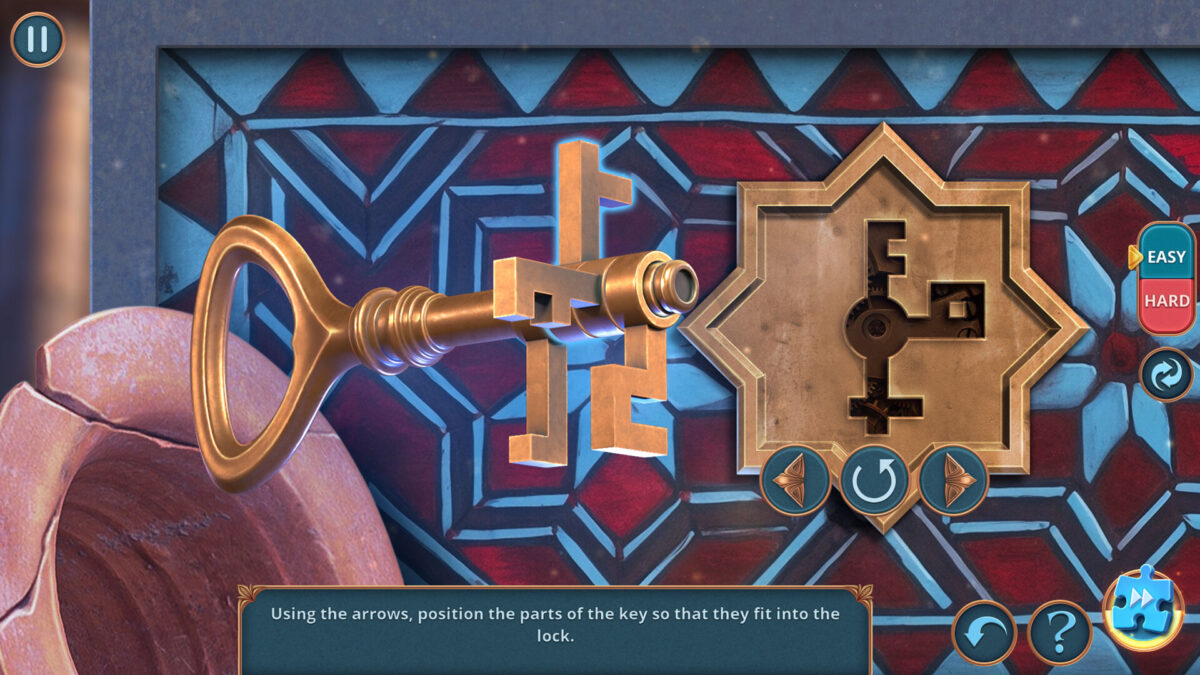 遊戲中的謎題介面展示