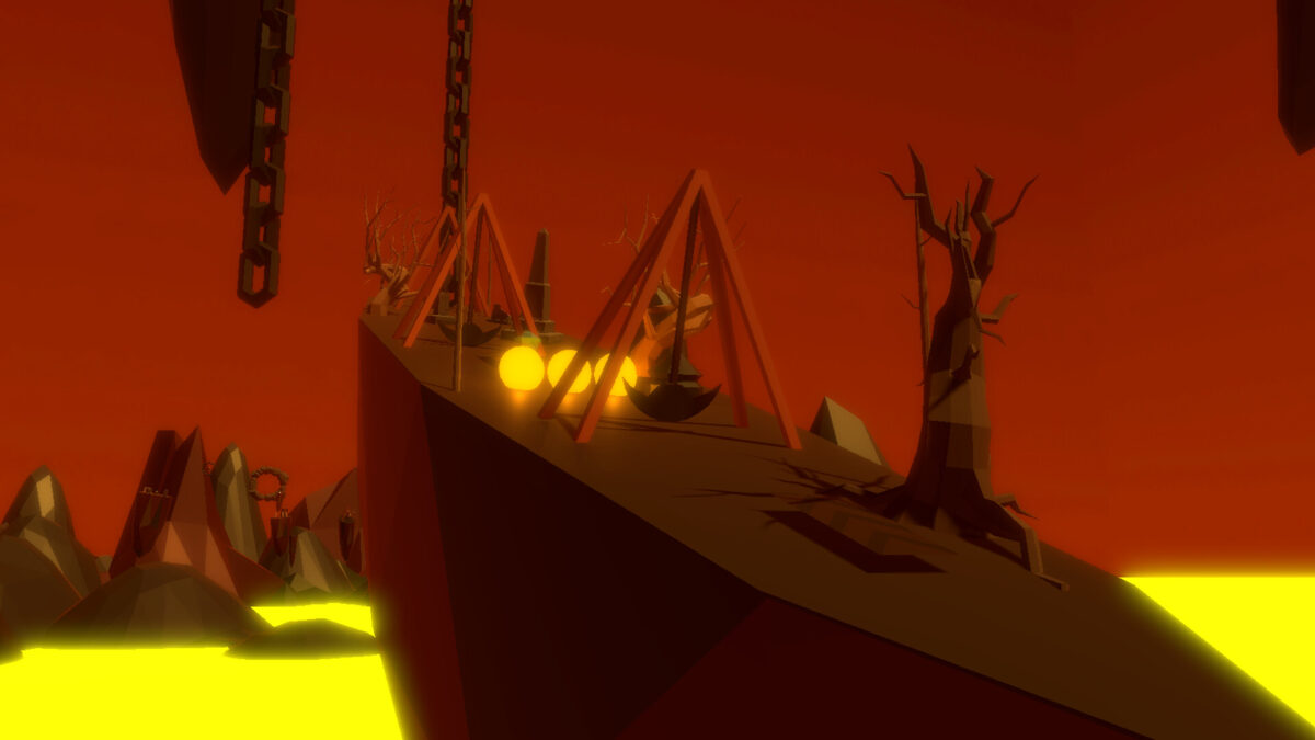 Polyjump 優美的日落背景場景