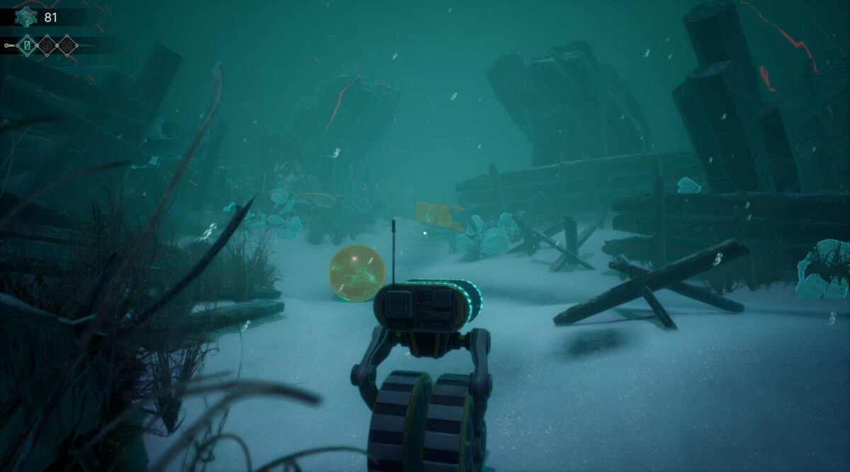 雪地中的神祕光源指引