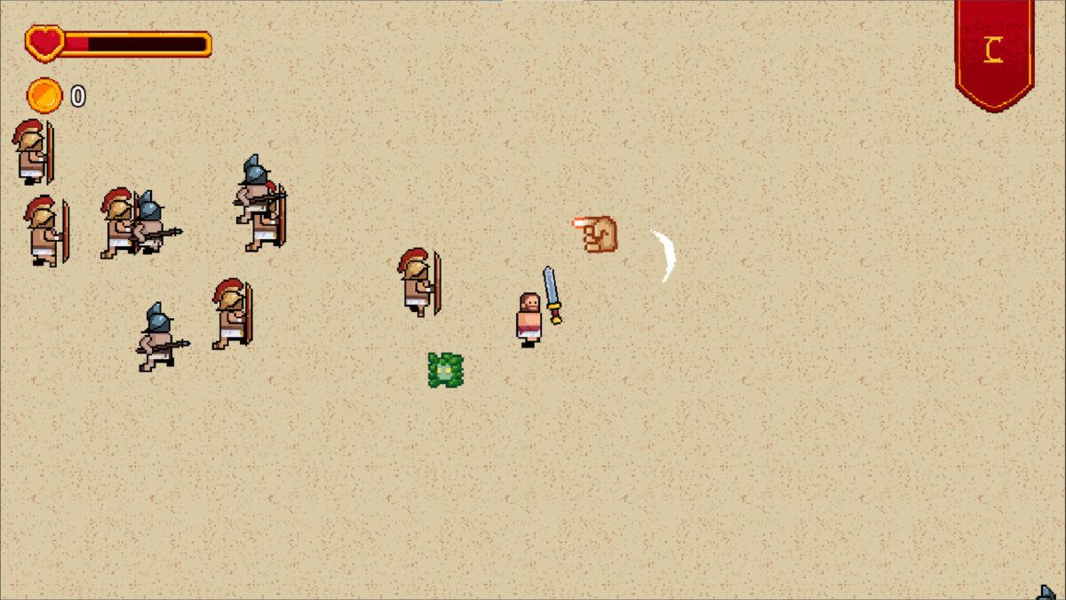 古羅馬風格的像素場景設計