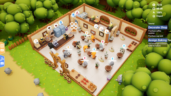 精緻的飲品與甜點展示