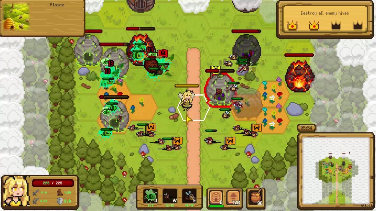 遊戲中的費洛蒙指令操作介面