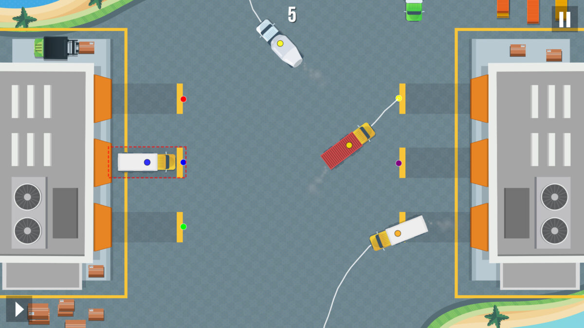 《Truck Master》極簡舒適的遊戲美術風格