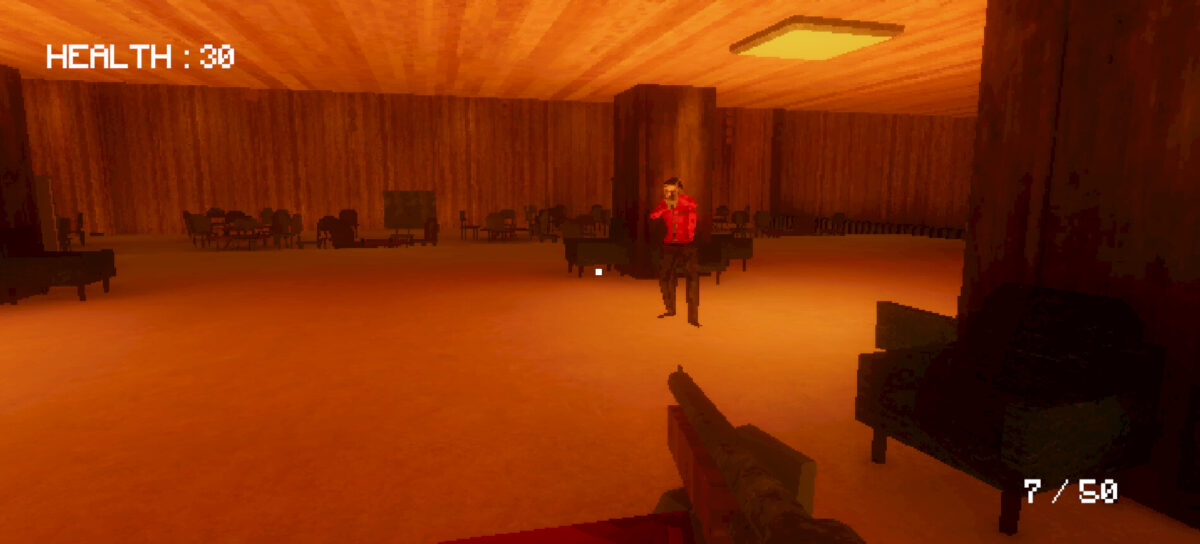 遊戲中充滿詭譎氛圍的走廊設計