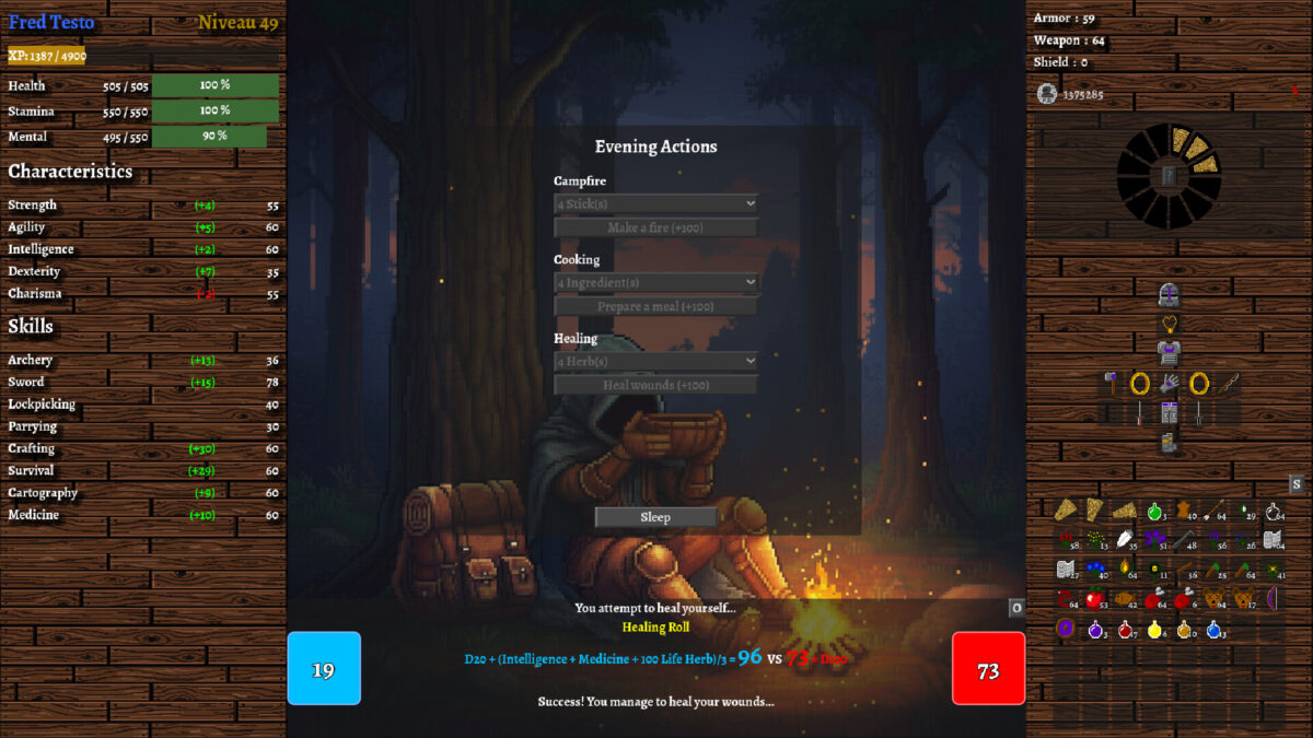 豐富的裝備與物資系統