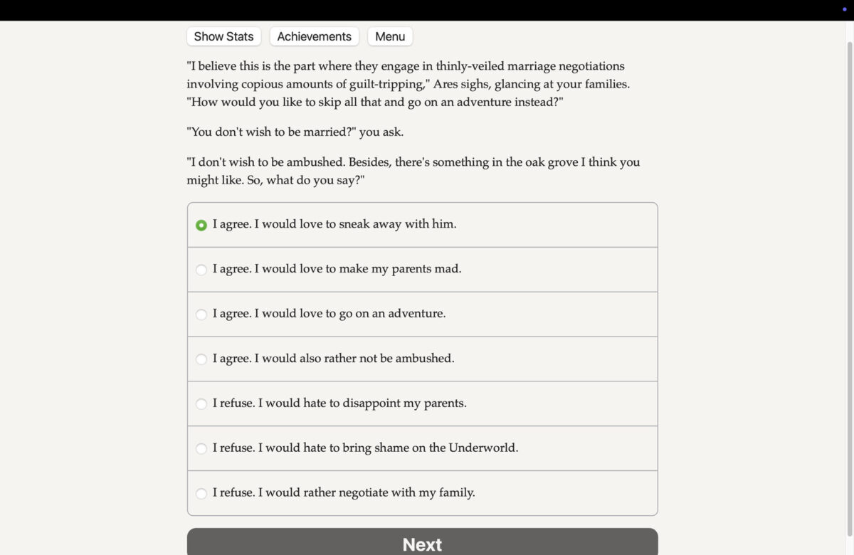 Hearts in Hades: Divine Passion 冥界場景示意圖