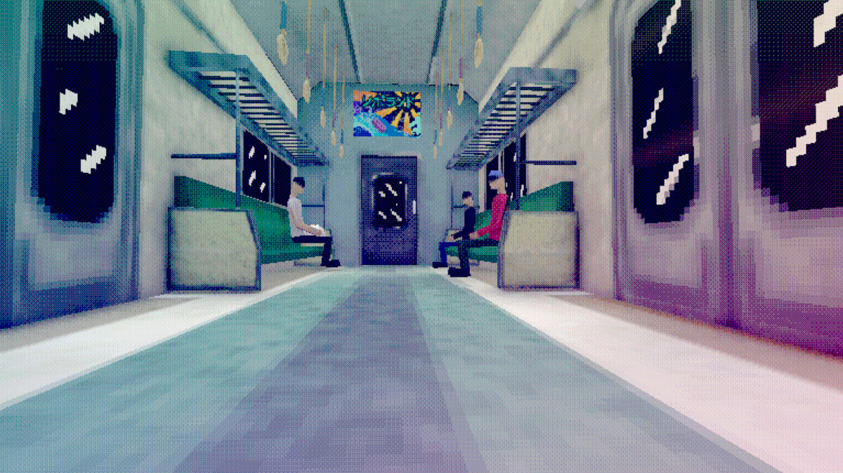 復古的低多邊形環境